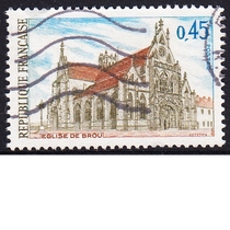 French letter stamps 1969 Tourism Bourg-en-Brace 1-1