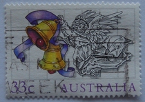 Australian Letter Sales Stamps 1985 Christmas 5-2: Angel and Bell