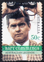 Australian Letter Sales Stamps 2007 People Horse Racing 12-3: Bart Cummins (self-adhesive)