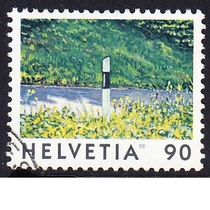 Swiss Letter Postage Stamps 1998 Swiss Landscapes 6-5: Painting On the Road