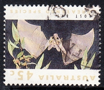 Australian Letter Sales Stamps 1992 Endangered Animals 6-2: Ghost Bats