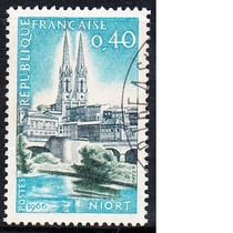 French Letter Marketing Stamps 1966 Philatelic Federation Meeting Niort 1-1