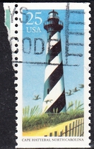 U.S. Letter Sales Stamps 1990 Lighthouse 5-2: Cape Hatres
