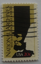 U.S. Letter Sales Stamps 1984 National Archives 50th Anniversary 1-1