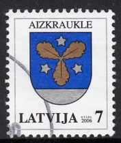 Latvian letter stamps 2006 town coat of arms (2) 3-1