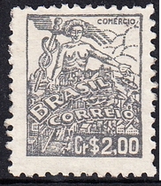 Brazilian Letter Marketing Stamps 1946 Trade