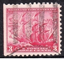 U.S. Letter Sales Stamps 1934 Maryland 300th Anniversary 1-1