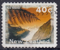 New Zealand Letter Sales Stamps 1996 Landscape Postage (self-adhesive) 6-6: Fox Glacier