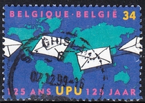 Belgian Letter Marketing Stamps 1999 125th Anniversary of the Universal Postal Union 1-1