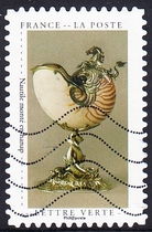 French Letter Marketing Stamps 2020 Cabinet of Curiosities Museum 12-3: Nautilus Shell
