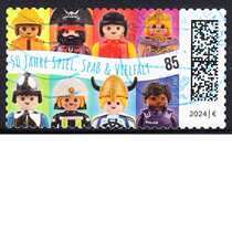 German Letter Marketing Stamp 2024 50th Anniversary of Playmobil World Toys 1-1 (self-adhesive)