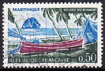 French Letter Marketing Stamp 1970 Travel 3-1: Diamond Rock