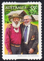 (Special offer) Australian Letter Sales Stamps 2010 Battle of Kokoda 5-3: Veterans (self-adhesive)