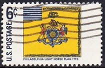 U.S. Letter Sales Stamps 1968 Flags in History 10-9: Philadelphia Light Cavalry 1775