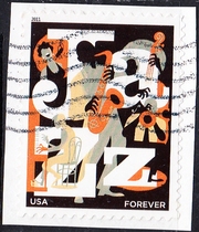 U.S. Letter Marketing Stamp Cutting 2011 Jazz 1-1