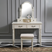 American dresser bedroom small modern simple solid wood dressing table female European Mini small apartment makeup table Net Red