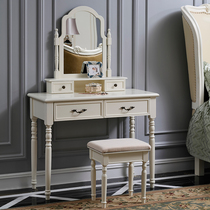 American dresser Bedrooms Small modern minimalist solid wood Makeup Table Women Eurostyle Mini small family Makeup Table Tennis Red