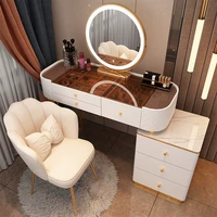 120 белый чайный стол+белый шкаф+зеркало+лепесток белый