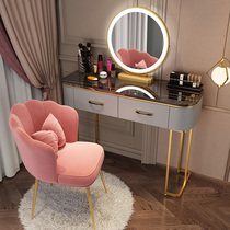 Dresser Bedroom light lavish rear modern minimalist Nordic net red ins Makeup Table Extravagant with lamp female make-up table
