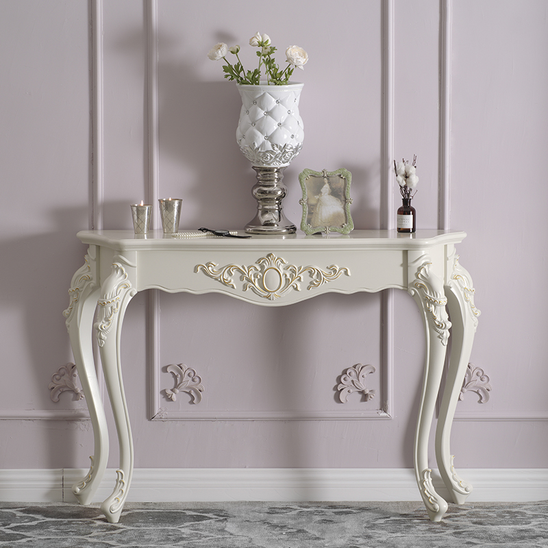 Eurostyle Xuanguan table Xuanguan cabinet Fashion leans against wall table Semicircle Xuan Kanseon Table Accessories table minimalist door hall cabinet design
