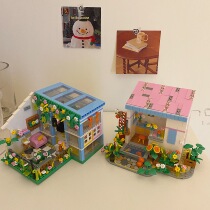 Giving Firefly lamp Annes studio garden healing girl heart diy interspersed building block ornaments gift