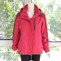 Snow wolf outdoor stormtrooper jacket female large size 200 pounds fat mm Three-in-one two-piece set down cotton liner winter jacket