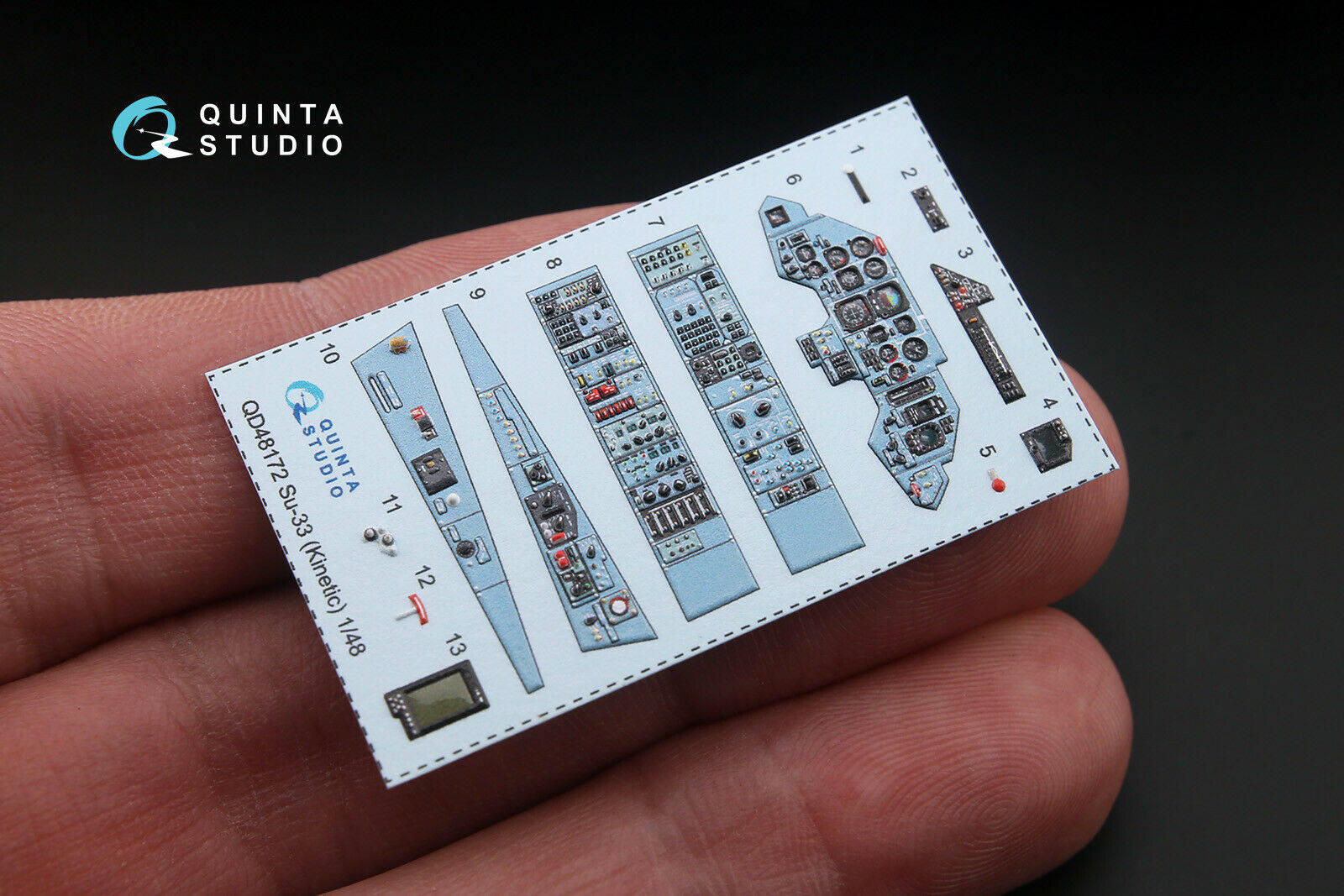 Модель самолета quinta studio 48172 1/48  su-33 3d打印彩色座舱贴 配 天力