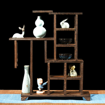 Redwood Crafts Xiaobo Ancient Stand Solid Wood Treasure Frame Base Purple Sand Teapot Stand Teapot Stand Teapot Frame Chicken Wing Wood Orbit