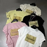 Модная трендовая изысканная футболка, городской стиль, английские буквы