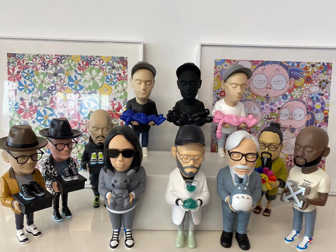 KAWS тенденция прилив бренд Тревога рабочая сила управлять смола украшение кукла модель Чаова деревня верх Ракоя Миядзаки кукла 