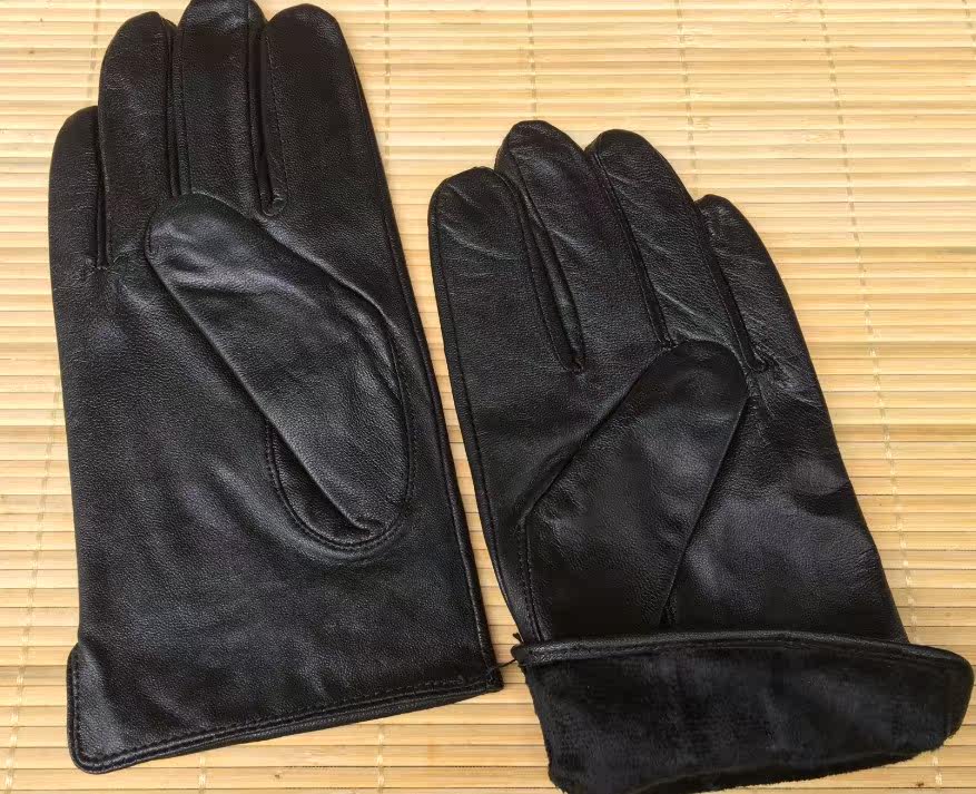 Velvet sheepskin gloves Velvet leather gloves