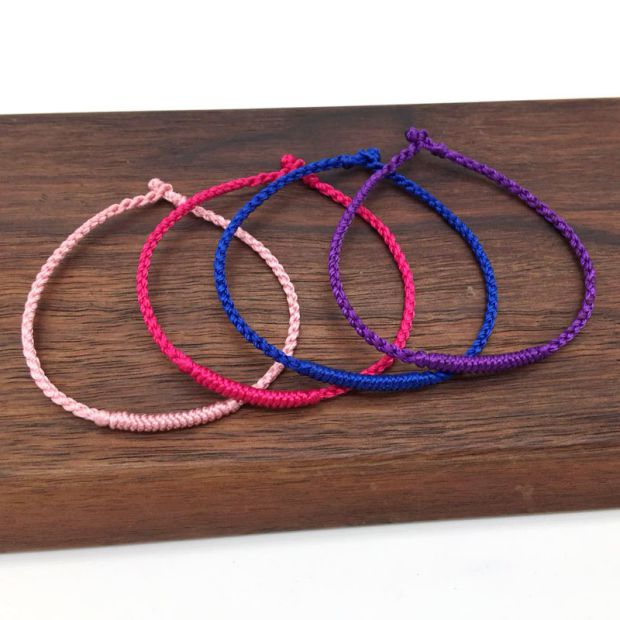 [Net] Năm ban đầu của hòa bình Dây đeo tay Handmade King Kong Vòng đeo tay Vòng tay Vòng tay Cặp đôi Vòng chân - Vòng chân lắc chân vàng tây