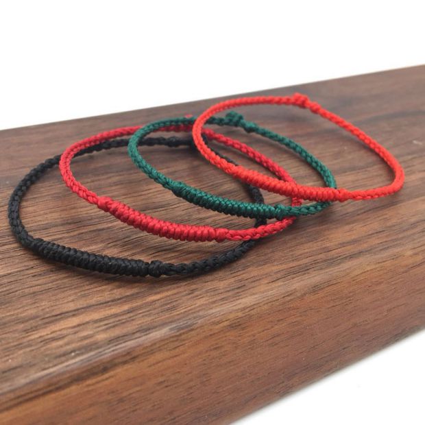 [Net] Năm ban đầu của hòa bình Dây đeo tay Handmade King Kong Vòng đeo tay Vòng tay Vòng tay Cặp đôi Vòng chân - Vòng chân lắc chân vàng tây