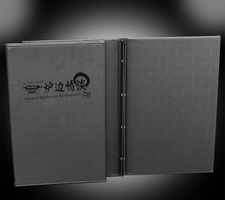 Recipe new name Motai card single spot leather shell copper nail binding Chinese and Western barbecue Japanese and Korean dishes for sale