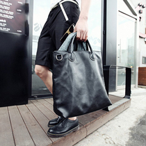 New Korean version of mens bag fashion multi-purpose bag shoulder bag Messenger bag leisure bag mens bag handbag mens bag trend