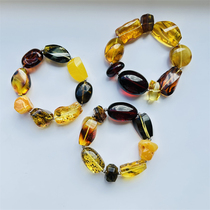 Hip-hop mix and match style Chao Dui Yue natural amber beeswax bracelet GEM ME European Baltic Sea