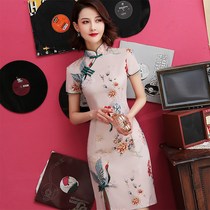 Cheongsam young girl Chinese style modified version of the dress retro 2021 student summer dress new small man