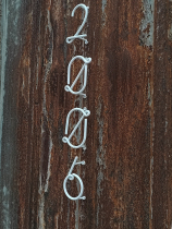 Entrance door house number decoration three-dimensional villa iron shop office digital B&B creative number plate Nordic