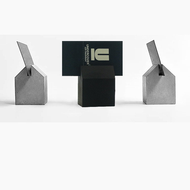 Clear Cement Minimalist Geometric small house Name sheet Sheet Clips Nordic Office Pendulum opening Courtesy Stationery