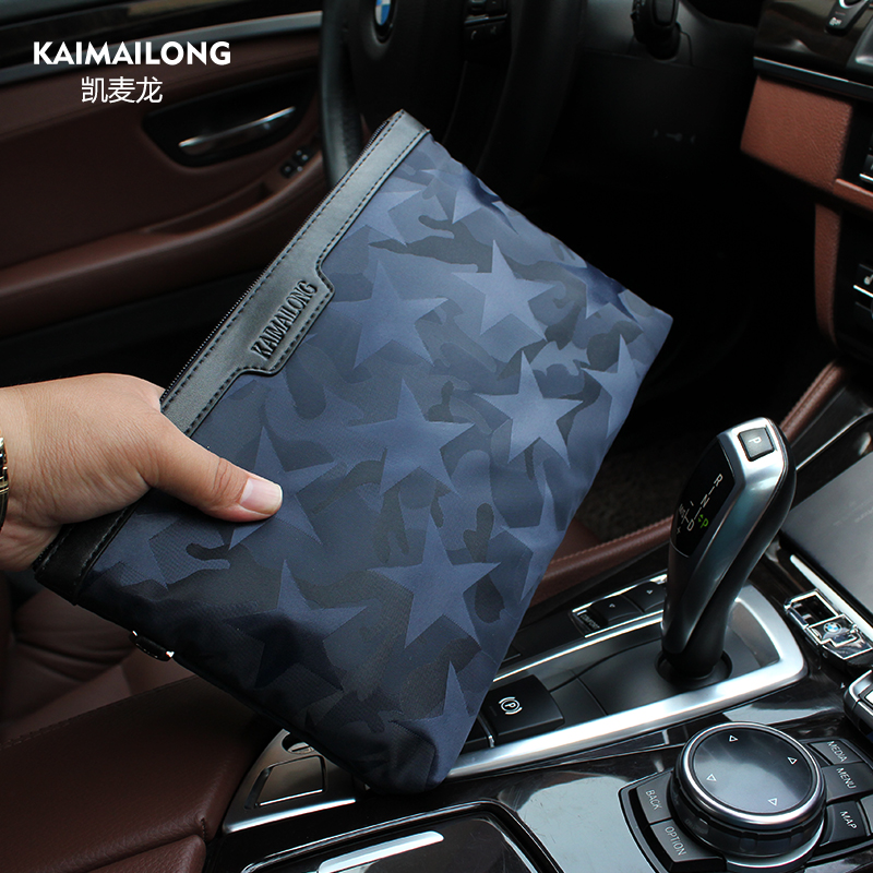 Handbag men's casual cloth bag large capacity hand holding bag male bag canvas package Oxford Bunylon hand grab the bag