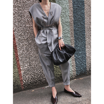 SOTHEA new simple frigid wind loose suit women vest jacket suit suit casual pants women