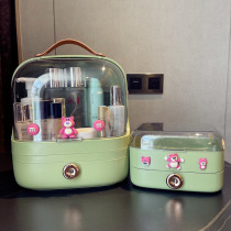 Online Red Cosmetics Containing Box Skin Care Products Makeup Boxes Home Dust Resistant Desktop Dressers Large Capacity Box Racks