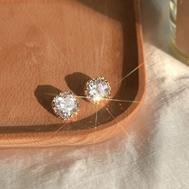 Hong Kong (designer) RVY 2021 new earrings female high-grade flash diamond earrings light luxury niche