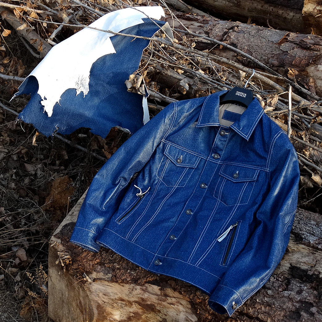 Real fake meme eye: tannen denim cloth textured thin and soft white core sheep leather strap inserts 507