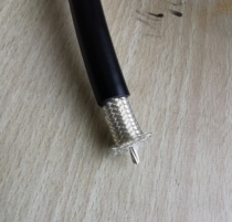 Draka RG214 high quality RF coaxial cable double braided silver plated wire for high power use