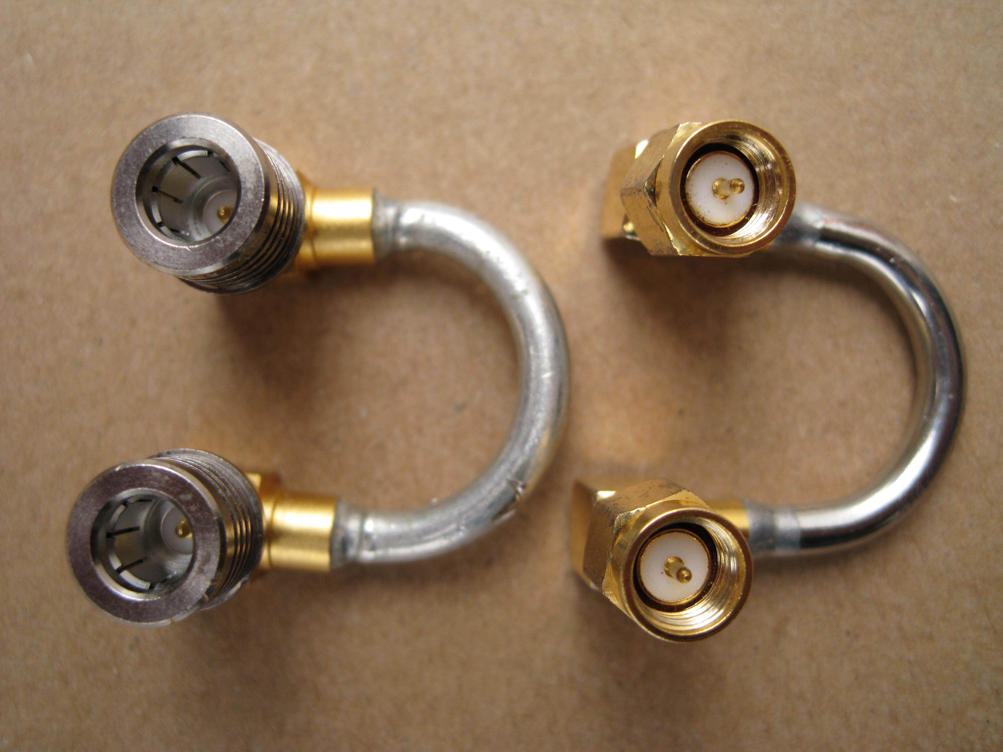 QMA male head semi-steel cable U type special custom