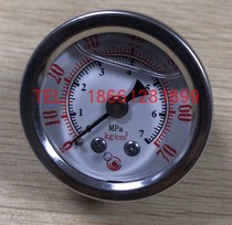 Taiwan Zhenrong CHEN YING oil immersion type shockproof buried pressure gauge oil injection machine oil pressure gauge 0-7MPA