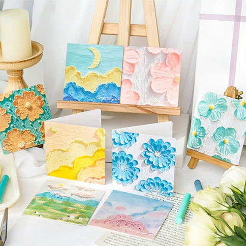 Брендовая открытка подходит для мужчин и женщин, упаковка, карточки, подарок на день рождения, букет