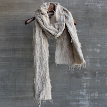 18 mens autumn and winter old linen burrs mens and womens scarves retro literary travel temperament artistic scarf