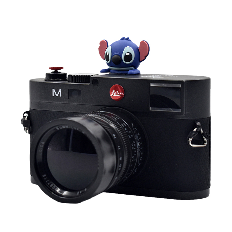 Cute Stitch camera hot shoe cover cartoon hot shoe seat dust cover hot shoe protective cover creative